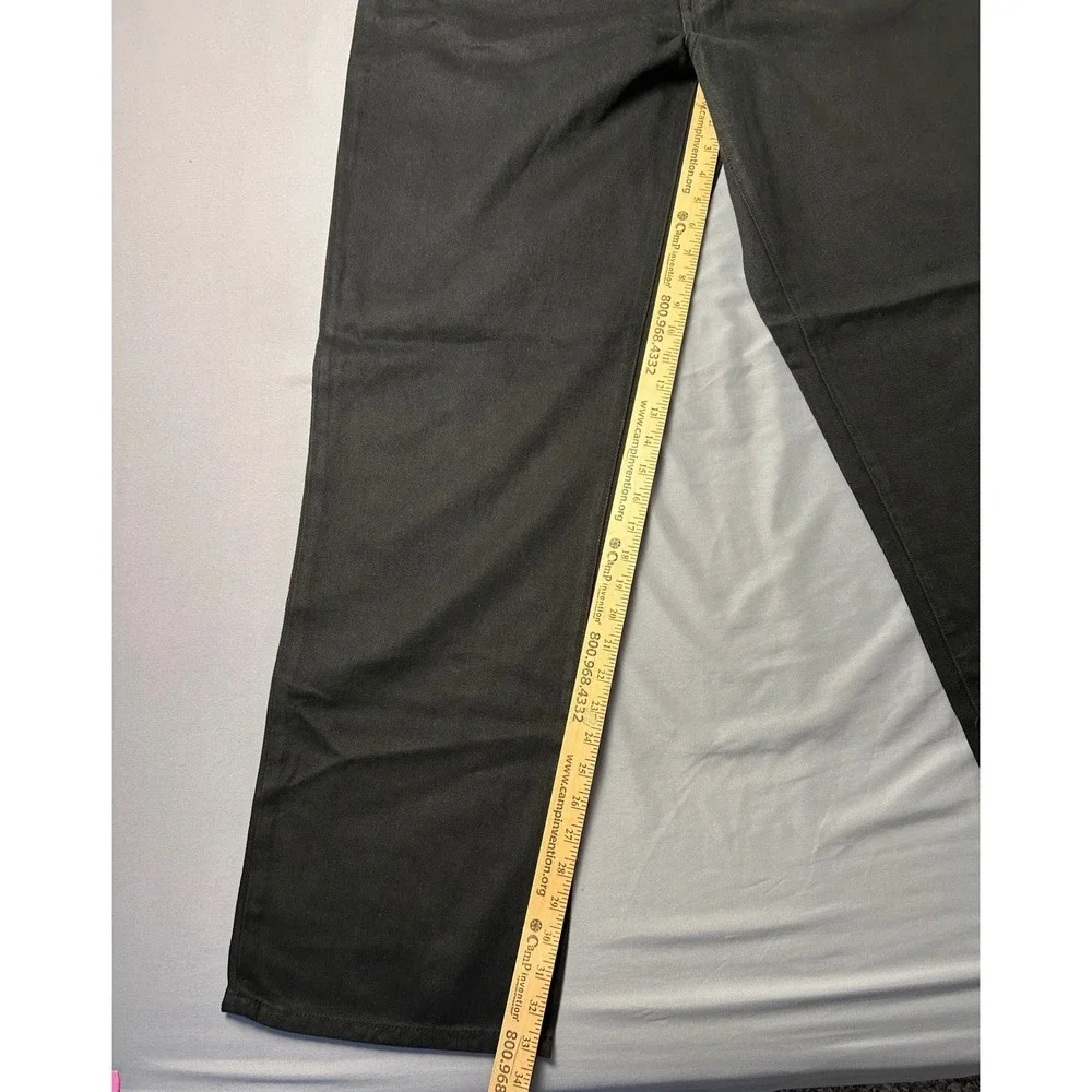 Vintage Y2K AZZURE Mens Jeans‎ 36x34 Black Straight Leg Baggy NEW NWOT